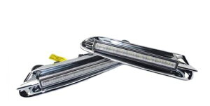 �w�b�h���C�g �K�p: �r���C�b�N �A���R�[�� �I�y�� ���b�J 2012 2013 2014 2015 DRL �z���C�g LED �f�C�^�C�� �����j���O ���C�g 2�s�[�X �z���C�g AL-FF-2351 AL Car parts