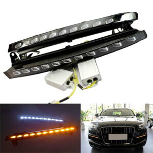 CG[ ^[ VOi Cg DRL h 12V LED fC^C jO tHOv ou Kp: AEfB Q7 2006 2007 2008 2009 AL-FF-1732 AL Car parts
