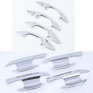 ABS クローム ドア ハンドル ボウル カバー 保護 トリム 適用: フォルクスワーゲン T-ROC TROC 2017 2018 2019 アクセサリー ドア ハンドル ボウル AL-FF-1643 AL Exterior parts for cars