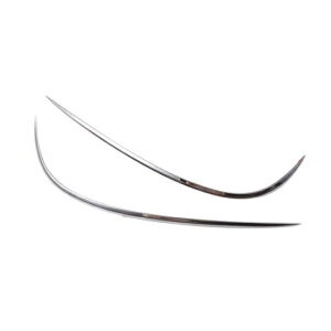 適用: メルセデス ベンツ C クラス W205 フロント フォグ ランプ カバー グリル スラット ライト ステッカー 装飾 ストリップ シルバー AL-II-0959 AL Exterior parts for cars