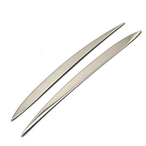 フロント フォグライト ランプ アイブロー カバー トリム 装飾 スタイリング ステンレス スチール ステッカー 適用: BMW 適用: BMW 5シリーズ GT F10 シルバー AL-II-0980 AL Exterior parts for cars