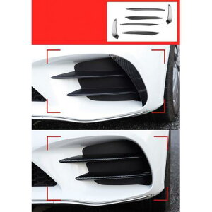 適用: メルセデス ベンツ C クラス W205 C43 C63 適用: AMG フロント フォグライト ランプ カーボンファイバー トリム カバー ステッカー ショート カーボンファイバー AL-II-1051 AL Exterior parts for cars