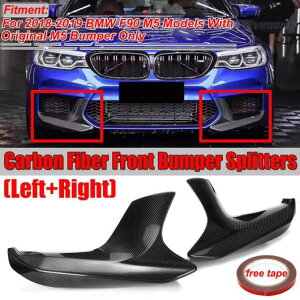 ���A�� �J�[�{���t�@�C�o�[ 2�s�[�X F90 M5 �t�����g �o���p�[ ���b�v �X�v���b�^ ���b�v �X�|�C���[ �f�B�t���[�U�[ �v���e�N�^�[ �K�[�h �K�p: BMW F90 M5 2018 2019 AL-II-3776 AL Exterior parts for cars