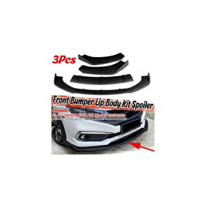 3ピース ユニバーサル フロント バンパー スプリッタ リップ スポイラー ディフューザー リップ 適用: ホンダ シビック アコード 6th 9th 10th EK EG S2000 AL-II-4079 AL Exterior parts for cars
