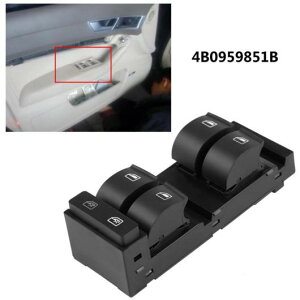 1�s�[�X �p���[ �}�X�^�[ �E�C���h�E �R���g���[�� �X�C�b�` �K�p: �A�E�f�B/AUDI A6 S6 C5 1998 1999 2000 2001 2002 2003 2004 RS6 2003 2004 4B0959851B AL-JJ-0436 AL Switch relay