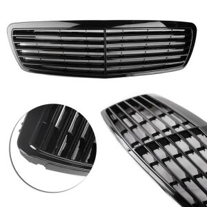 tg O O Kp: ZfXxc/MERCEDES BENZ W211 E NX E200 E320 E350 E55 2002 2003 2004 2005 2006 ABS ubN AL-JJ-0247 AL Racing grill
