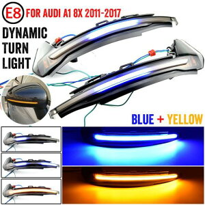 2�s�[�X �C�G���[ �u���[ �_�C�i�~�b�N �E�C���J�[ �K�p: �A�E�f�B/AUDI A1 8X LED �E�C���J�[ 2011 2012 2013 2014 2015 2016 2017 ���C�g �~���[ �C���W�P�[�^�[ ���s�[�^�[ AL-JJ-6598 AL Car parts