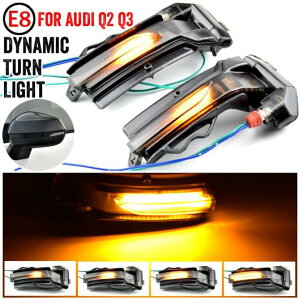 �y�A �t���[ �^�[���V�O�i�����C�g LED �T�C�h �E�C���O �o�b�N�~���[ �~���[ �_�C�i�~�b�N �C���W�P�[�^�[ �E�C���J�[ �K�p: �A�E�f�B/AUDI Q2 2018-2020 Q3 2019-2020 �C�G���[ AL-JJ-6742 AL Car parts