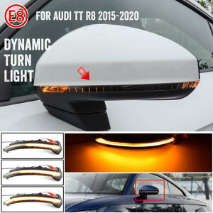 �o�b�N�~���[ �~���[ ���C�g �o�b�N�~���[ �~���[ �C���W�P�[�^�[ LED �E�C���J�[ ���C�g �_�C�i�~�b�N LED ���� �C���W�P�[�^�[ �K�p: �A�E�f�B/AUDI TT R8 2015-2020 AL-JJ-6698 AL Car parts