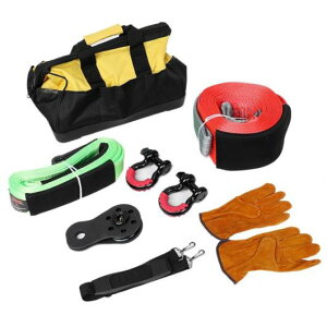 7個/セット 牽引 ストラップ 牽引 ロープ ベルト リカバリー 保護 アクセサリー ツール AL-JJ-8567 AL Car parts