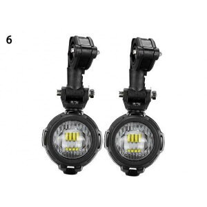 �⏕ �t�H�O���C�g 40W LED �A�Z���u�� �R���{ �I�[�g�o�C �K�p: BMW R1200GS ADV F800GS R1100GS ���[�^�[�o�C�N �Z�[�t�e�B�[ �h���C�r���O �����v 2�s�[�X �w�b�h���C�g AL-KK-2510 2�� AL Motorcycle parts