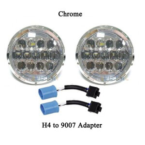 2�s�[�X 12V 105W H4-9007 7�C���` LED �w�b�h���C�g DRL �z���C�g/�C�G���[ �����v �I�[�g�o�C �K�p: �W�[�v/JEEP �����O���[ �u���b�N H4 H13�`�N���[�� H4 9007 AL-KK-2512 AL Car parts