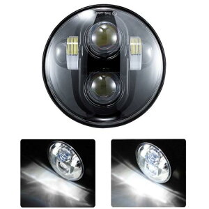 5.75�C���` �I�[�g�o�C �v���W�F�N�^�[ LED �w�b�h���C�g �C�J�����O �z���C�g DRL �G���W�F�� �A�C �w�b�h�����v �K�p: �_�C�i �X�|�[�c�X�^�[ �\�t�e�C�� �X�g���[�g 1×40W �u���b�N AL-KK-2544 2