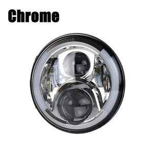 7インチ LED ヘッドライト DRL チューニング シグナル イカリング 7 マウント バケツ シェル 適用: オートバイ モーターバイク クローム ヘッドライト AL-KK-2777 2輪 AL Motorcycle parts