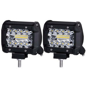 4�C���` LED ���C�g ���[�N �o�[ ���������v �X�|�b�g �R���{ �r�[�� 4 LED �h���C�r���O ���[�L���O �����v �t�H�O ���C�g 12V 24V �g���b�N 4WD ATV SUV UTV 2�s�[�X 60W AL-KK-2792 AL Car parts