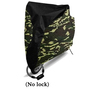 自転車 バイク 防水 カバー 雨 雪 ほこり 日光 紫外線 保護 オートバイ サイクリング ガレージ アウトドア 1ピース ブラック 迷彩 M 180×60×90 AL-KK-2807 2輪 AL Motorcycle parts