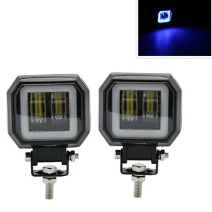 3�C���` 20W LED ���[�N ���C�g �h�� �X�N�G�A �G���W�F���A�C ���C�g �h���C�r���O PODS �I�t���[�h �{�[�g LED �o�[ 2�s�[�X �z���C�g �z���C�g�E2�s�[�X �z���C�g �u���[ AL-KK-2840 AL Car parts