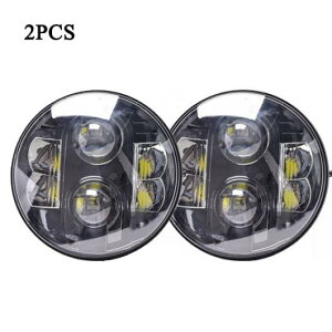 7C` 80W LED wbhCg H4 I[goC wbhCg 7 Eh wbhv nC [ r[ Kp: fBtF_[ [_/LADA 4X4 h [o[/ROVER ubN 2s[X AL-KK-2876 AL Car pa