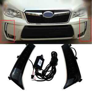 DRL �f�C�^�C�� �����j���O ���C�g �K�p: �X�o�� �t�H���X�^�[ 2013 2014 ���� �X�^�C�� �����[ 8X LED ���C�g AL-KK-3616 AL Car parts