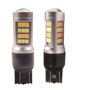 2�s�[�X �f���A���J���[ 1157 BAY15D P21/5W T25 3157 P27/7W T20 7443 W21/5W LED �o���u �K�p: DRL���E�C���J�[ ���C�g 2835 1157 BAY15D�`T25 3157 �z���C�g �A���o�[ AL-KK-6905 AL Light lamp for car