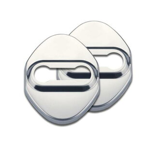 ドア ロック バックル カバー 装飾 ステッカー 適用: スズキ ジムニー 2019 2020 JB43 JB64 JB74 インテリア アクセサリー ステンレス スチール ブラック・シルバー AL-KK-7198 AL Car decorative parts