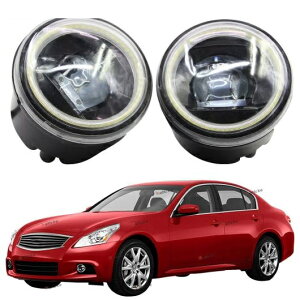 LED �t�H�O���C�g �J�b�g���C�������Y �K�p: �C���t�B�j�e�B/INFINITI G25 G25X G37 G37S Q60 Q40 V36 2010 2011-2014 �z���C�g �G���W�F���A�C DRL �z���C�g LED �t�H�O���C�g AL-KK-8212 AL Car light