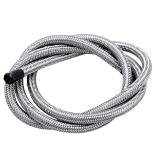1M/3.3FT �X�e�����X �X�`�[�� PTFE �҂ݍ��� �t���[�G�� �I�C�� �K�\���� �u���[�L ���C�� �z�[�X �I�C�� �N�[���[ �V�X�e�� �V���o�[ AL-LL-0421 AL Car parts