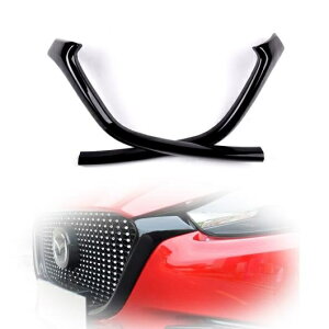 レーシング 光沢ブラック フロント センター バンパー グリル サイド モールディング トリム カバー 適用: MAZDA3 アクセラ M3 2017 2018 2019 2020 適用:アクセラ 2017-2019 AL-LL-1455 AL Exterior parts for cars