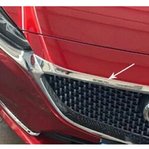 フロント グリル カバー トリム 適用: MAZDA6 アテンザ 2019 2020 ABS クローム フロント フード エンジン 装飾 モールディング ストリップ アクセサリー AL-LL-1465 AL Exterior parts for cars