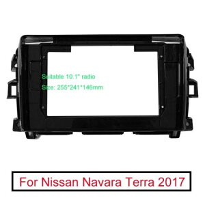オーディオ 10.1 ビッグ スクリーン 2DIN フレーム アダプタ 適用: 日産 ナバラ テラ DVD プレーヤー ダッシュ フィッティング パネル フレーム キット AL-LL-6182 AL Interior parts for cars