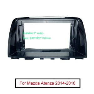2DIN ラジオ ステレオ フレーム 適用: マツダ アテンザ 9 ビッグ スクリーン CD/DVD プレーヤー フェイス ダッシュ マウント トリム キット AL-LL-6228 AL Interior parts for cars