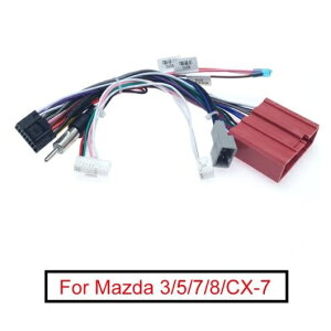 16PIN �X�e���I ���W�I �p���[ �P�[�u�� �A�_�v�^ CAN-BUS �{�b�N�X �z�� �n�[�l�X �K�p: MAZDA3 08-12/5 08-15/6 07-12/8/CX-7 AL-LL-6252 AL Car parts