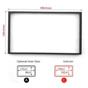 DVD/CD WI XeI pl t[ A_v^ tBbeBO Lbg Kp: z_ tBbg WY A 173×98mmEC 178×102mm AL-LL-6386 AL Interior parts for cars