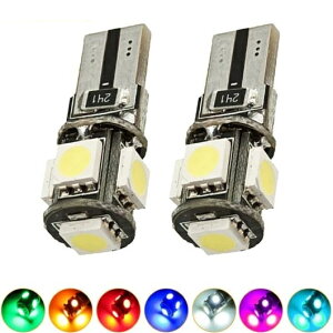 40�s�[�X �E�F�b�W T10/W5W/194/168 5050 5SMD 5LED �G���[�Ȃ� CAN-BUS LED ���C�g �o���u �h�A ���C�g �z���C�g�`�N���X�^���u���[ AL-LL-6615 AL Car parts