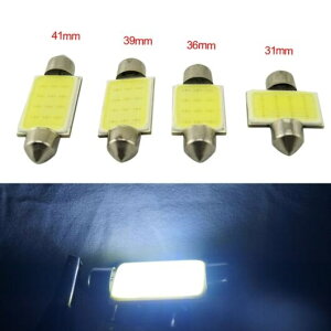 50�s�[�X �z���C�g COB 12SMD 12LED 1.5W �t�F�X�g�D�[�� LED �o���u �C���e���A �h�[�� ���C�g 31mm�`41mm AL-LL-7061 AL Car parts