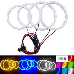 1�Z�b�g �I�[�g HALO �����O �R�b�g�� ���C�g SMD LED �G���W�F���A�C �K�p: BMW E92 DRL �z���C�g �C�G���[ �u���[ RGB �}���`�J���[ AL-LL-7620 AL Car parts