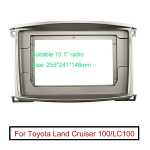 オーディオ ラジオ 10.1 ビッグ スクリーン 2DIN フレーム アダプタ 適用: ランドクルーザー 100 オート AC DVD プレーヤー ダッシュ フィッティング パネル フレーム キット AL-LL-7953 AL Interior parts f