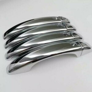 適用: アウディ/AUDI Q3 2013 2014 2015 ABS クローム エクステリア アウター サイド ドア ハンドル+ドア ボウル カバー トリム アクセサリー ドア ハンドル トリム AL-MM-2638 AL Exterior parts for cars