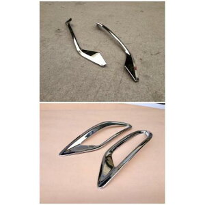 クローム リア リフレクター フォグライト ランプ カバー ステッカー 装飾 トリム アクセサリー 適用: ホンダ HRV HR-V ベゼル/ヴェゼル 2014 2015 2016 2017 2018 カバー ストリップ 4X AL-MM-2667 AL Exterior