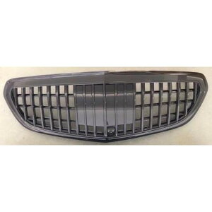 適用: メルセデス・ベンツ Eクラス W212 2014-2015 ミドル グリル マイバッハ/MAYBACH シルバー ブラック フロント バンパー センター グリル ブラック・シルバー AL-MM-4142 AL Exterior parts for cars