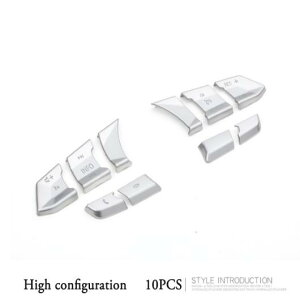 10�s�[�X �u���C�g �X�e�A�����O �z�C�[�� �{�^�� �p�l�� �m�u �g���� �X�p���R�[�� �J�o�[ �X�e�b�J�[ �K�p: �}�c�_ CX-5 CX5 2017 2018 2019 �A�N�Z�T���[ 10�s�[�X�E6�s�[�X AL-MM-4744 AL Interior parts fo