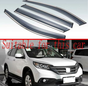 �K�p: �z���_ CRV CR-V 2012 2013 2014 2015 2016 �T�C�h �E�B���h�E �E�B���h �f�t���N�^ �V�[���h �T���o�C�U�[ �A�N�Z�T���[ 4�s�[�X AL-KK-0146 AL Exterior parts for cars