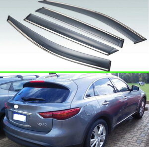 �K�p: �C���t�B�j�e�B/INFINITI QX70 S51 2013-2019 �v���X�`�b�N �G�N�X�e���A �o�C�U�[ �����o���� �V�F�[�h �E�C���h�E �T�� ���C�� �K�[�h �f�t���N�^�[ 4�s�[�X AL-KK-0291 AL Exterior parts for cars