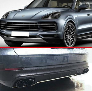 適用: ポルシェ/PORSCHE カイエン PO536 2018 2019 ステンレス スチール フロント リア バンパー スキッド プロテクター ガード プレート AL-KK-0323 AL Exterior parts for cars