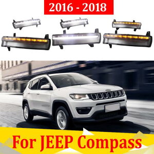2s[X DRL Cg v Kp: W[v/JEEP RpX 2016-2018 LED tHOv 6000K zCg ^[ CG[ AL-KK-0550 AL Car parts