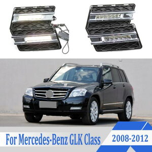 2�s�[�X DRL ���C�g �����v �K�p: �x���c GLK �N���X W204 GLK300 GLK350 GLK500 2008-2012 6000K �z���C�g LED �t�H�O�����v AP-ALK0554 AL Car parts