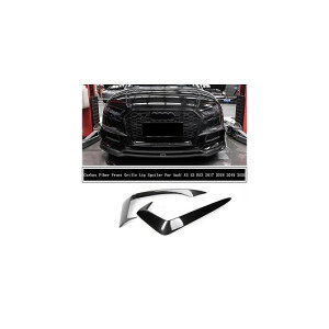 適用: アウディ/AUDI A3 S3 RS3 2017 2018 2019 2020 カーボンファイバー フロント グリル リップ スポイラー バンパー ディフューザー AL-MM-7876 AL Exterior parts for cars