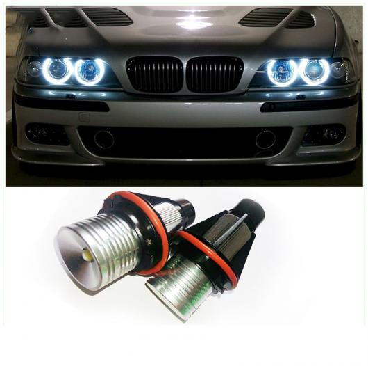 AL 1セット 10W LED エンジェルアイ HALO マーカー リング ライト バルブ CAN-BUS 全商品オープニング価格！ 適用: BMW E39 E65 100％の保証 E66 E64 E61 E63 X5 E60 X3 E83 E87 E53 ホワイト AL-MM-8672