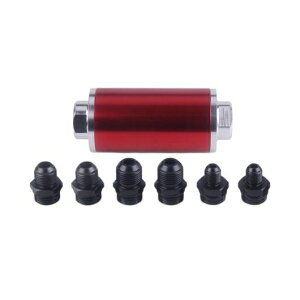 58mm ���j�o�[�T�� �t���[�G�� �t�B���^�[ 2�s�[�X AN6/AN8/AN10 �A�_�v�^ 100MICRON �X�`�[�� �G�������g �u���b�N�`�u���[ AL-NN-0150 AL Car parts