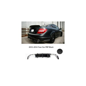 ���A �o���p�[ �f�B�t���[�U�[ ���b�v �X�|�C���[ �K�p: �����Z�f�X-�x���c C-�N���X W204 C63 AMG C300 �X�|�[�c �Z�_�� �N�[�y 2008-2014 �J�[�{���t�@�C�o�[/FRP 12UP FRP �u���b�N AL-NN-0823 AL Exterior part